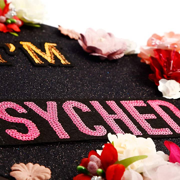 Once Upon A Time - Vendita all'ingrosso Cappello/Corona da festa - Decorazione floreale fatta a mano per cappello di laurea3