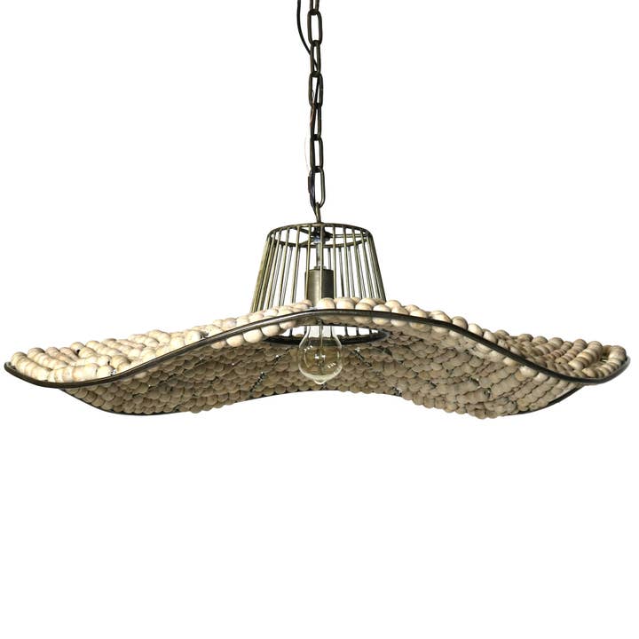 League Wooden Sphere Pendant for wholesale by HomArt