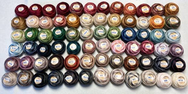 OTF Threads - Wholesale Embroidery/Cross Stitch Supplies - OTF Threads™ Variegated #8 Pearl Cotton Box/1085