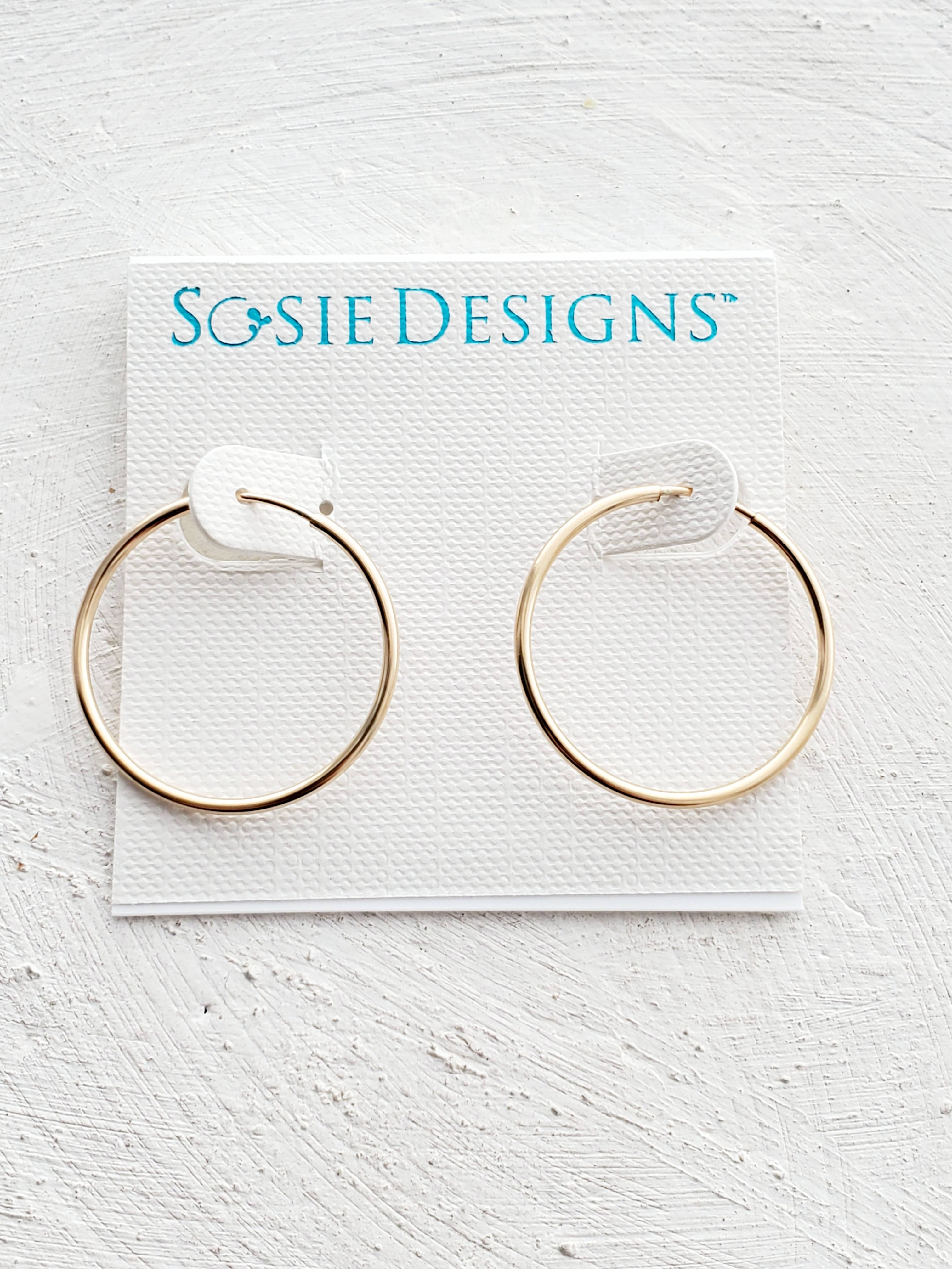 Sosie Designs – wholesale Hoop-örhängen – 14K Guldfyllda Endless Hoops örhängen - 16 mm2