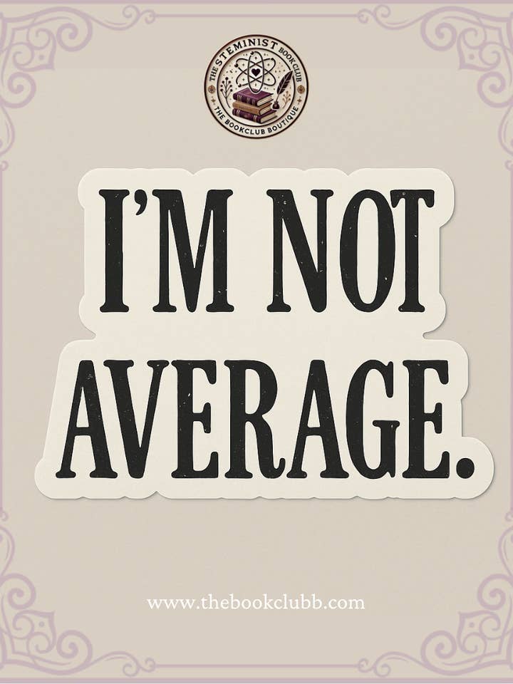 Não sou comum - Autocolante de lições de química por atacado de The Bookclub Boutique