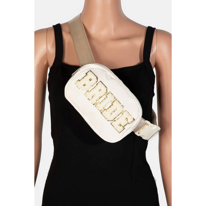 IV Fuzzy Glitter Bride Crossbody Bag for wholesale on Faire3