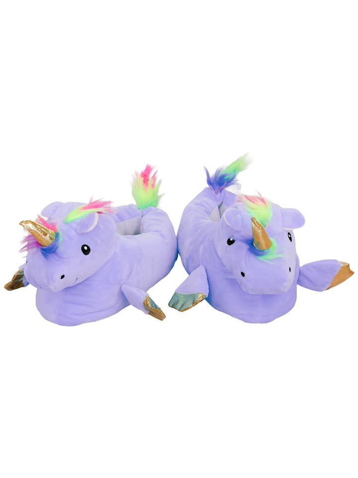 Cap Zone - Wholesale Slippers - Women's - Unicorn Plush Indoor Lounge Sock Slippers26