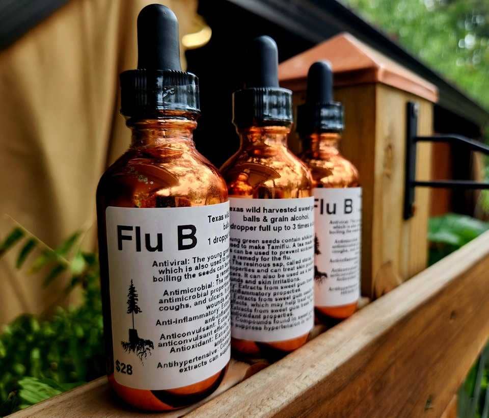 Down Home Roots Herbal - Wholesale Tincture - Flu B (Bomb) tincture 1