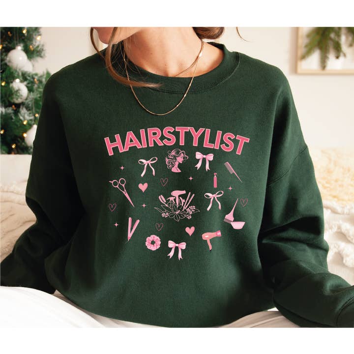 Hair Stylist Sweatshirt and Hoodie, Hair Dresser Gift, X624 for wholesale by MAYA TX