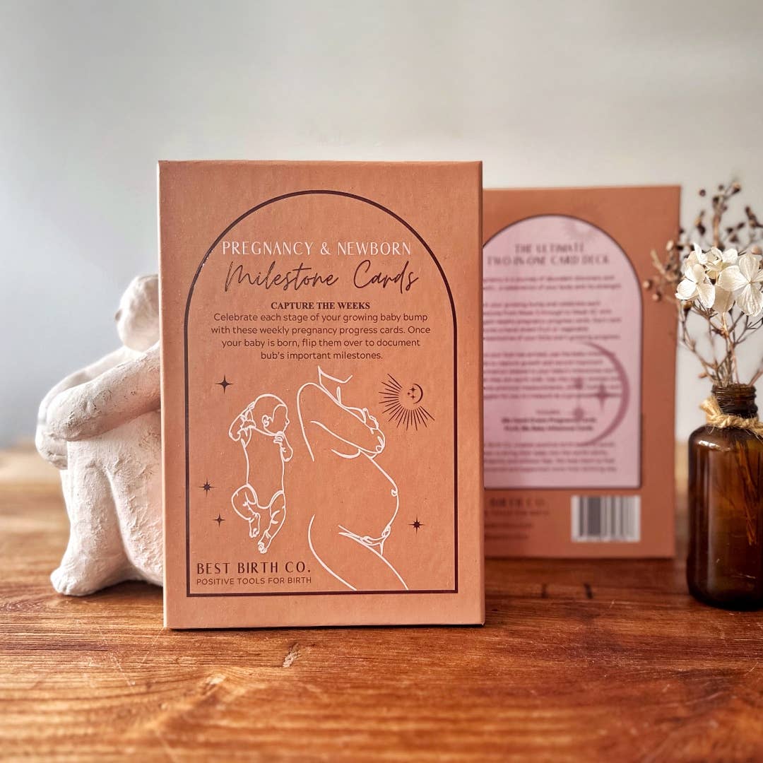 Best Birth Co - Wholesale Milestone Art/Keepsake - Kids & Baby - BUY 15 GIFT Mum Baby Milestone Cards for Baby Shower1