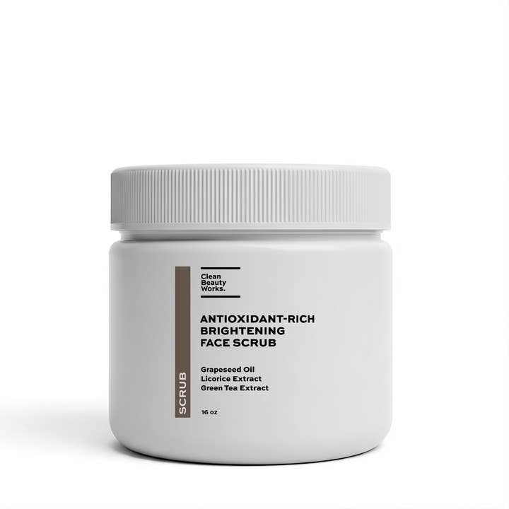 Gentle Purifying Facial Scrub, Grapeseed Oil & Licorice Extract for wholesale by Clean Beauty Works.