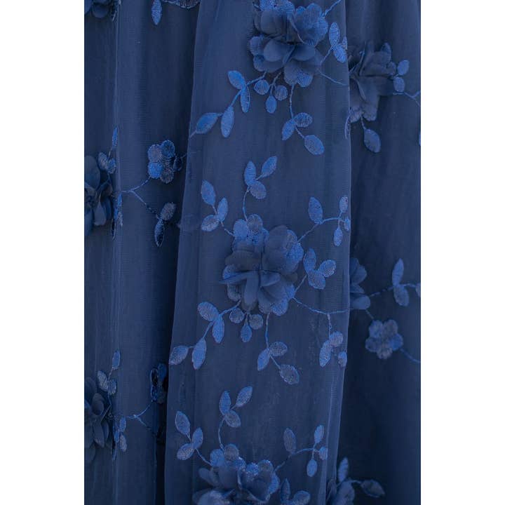 Verte – Saia - Mulher por atacado – SAIA MIDI FLORAL 3D BORDADO_78S20545