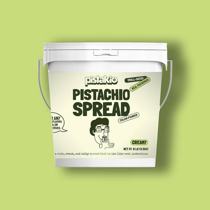 Pistakio - Wholesale Nut Butter - OG Pistachio Spread - 8lb Tub