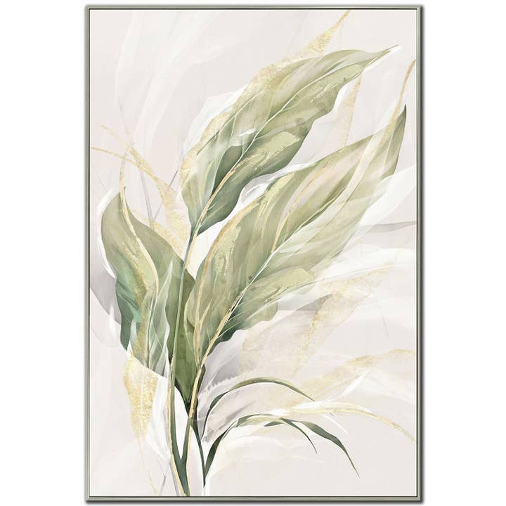 Plant Flow Ii Canvas Wall Art for wholesale by Streamline Art