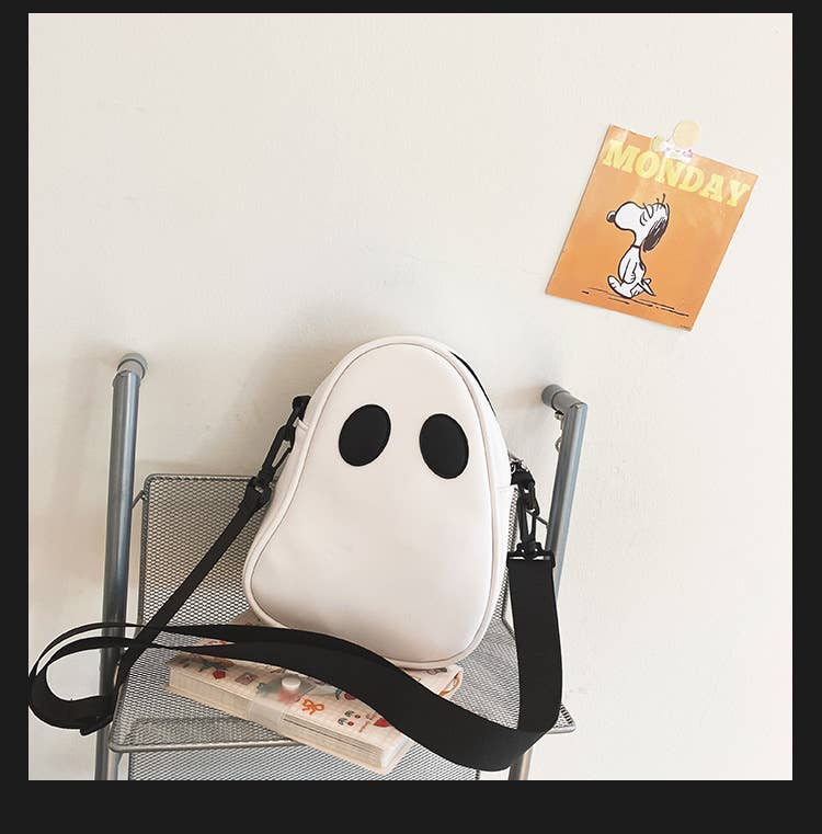 Comely Fashion - Wholesale Crossbody Bag - Women's - PU Leather Halloween Ghost Cute Crossbody Bay0