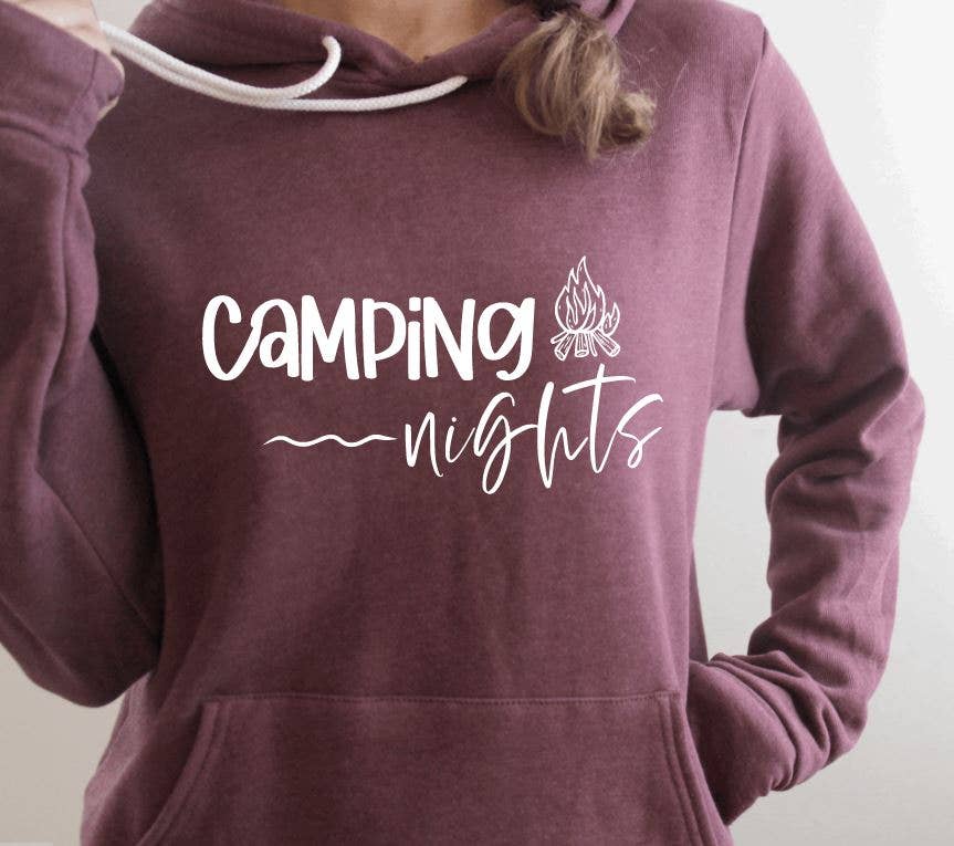 Tron Tron Graphic Wear - Vente Sweat à capuche – femme - Sweat à capuche Camping Nights #854