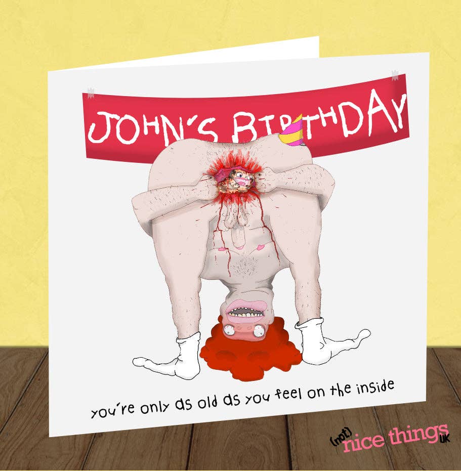 NotNiceThings – wholesale Födelsedagskort – Personligt stötande ”födelsedagsgap” -kort | Smutsig, Rolig B1