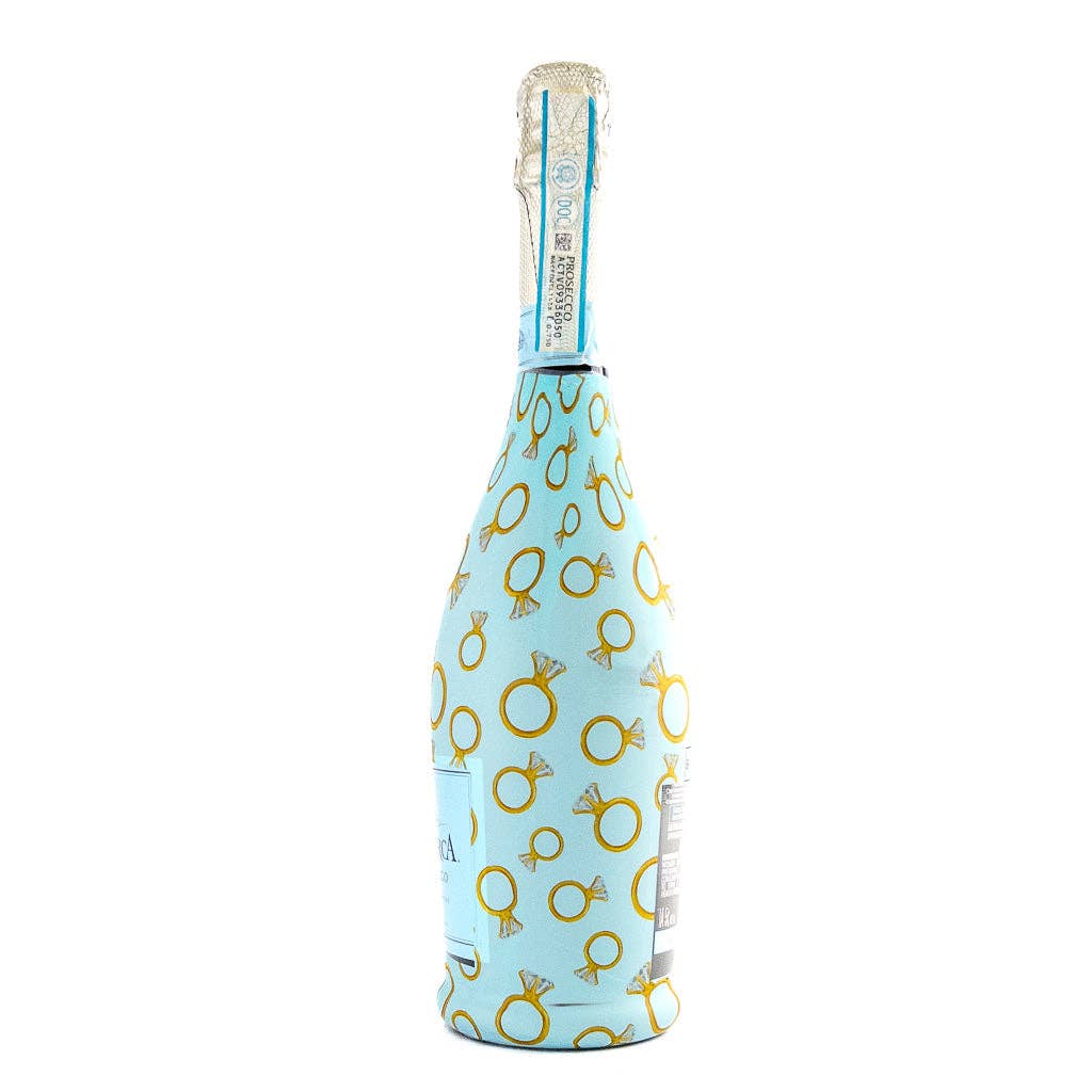 Beau Bottles - Wholesale Wine Gift Bag - Beau Bottles Blue Engagement Ring - Prosecco Collection1
