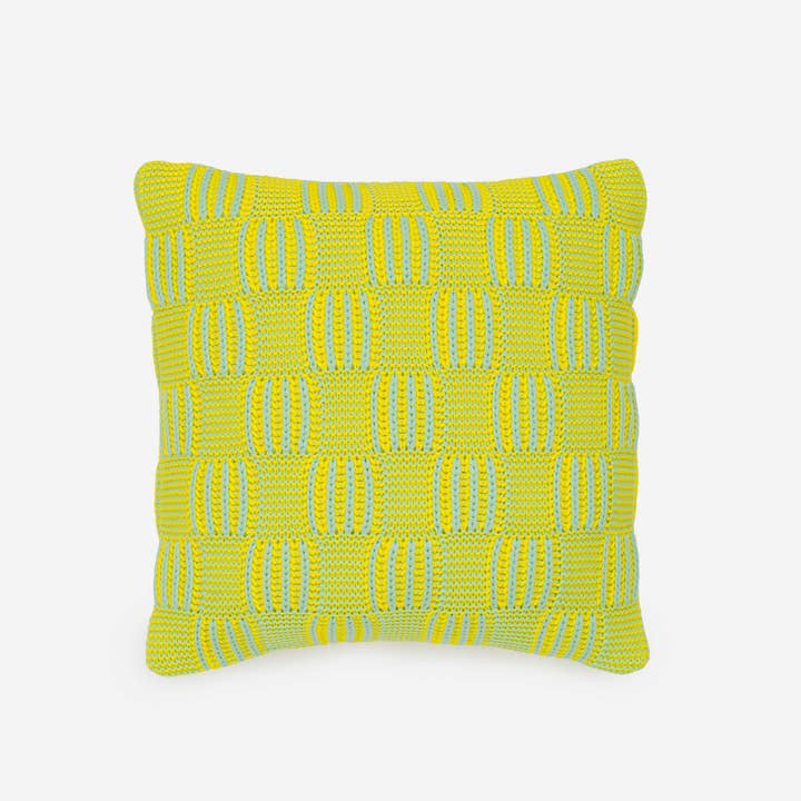VERLOOP | knits - Wholesale Throw Pillow Cover - Chunky Checkerboard Pillow Cover
