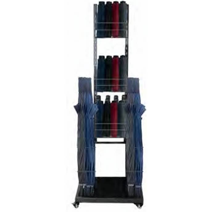 Living Concepts - Wholesale Umbrella Stand - UMBRELLA METAL RACK - S/B ORDERED W/ MINI & GOLF UMBRELLAS