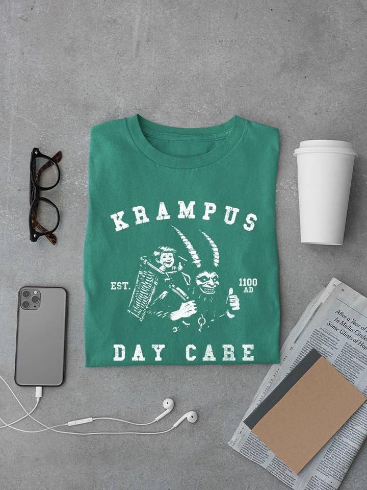 Krampus Day Care Horror Holiday Men's T-shirt for wholesale by Swift Retail