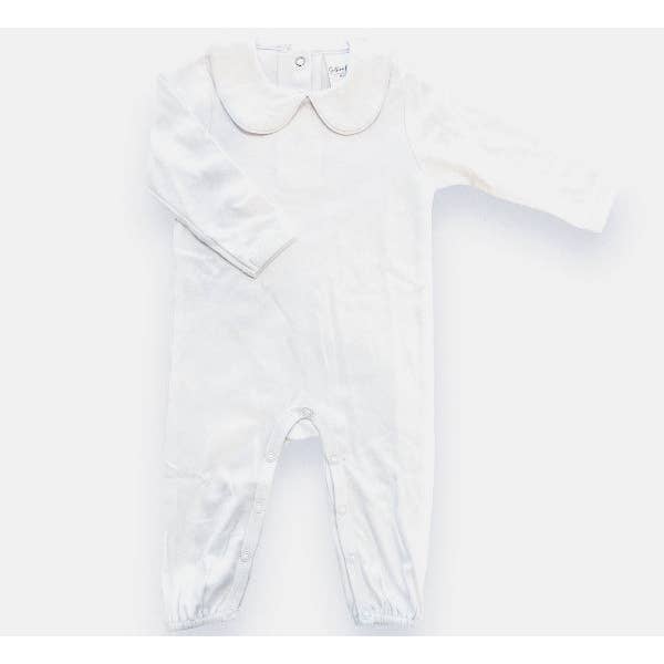 Southern Proper Blanks - Wholesale Jumpsuit - Baby - Romper - Piping Collared LS