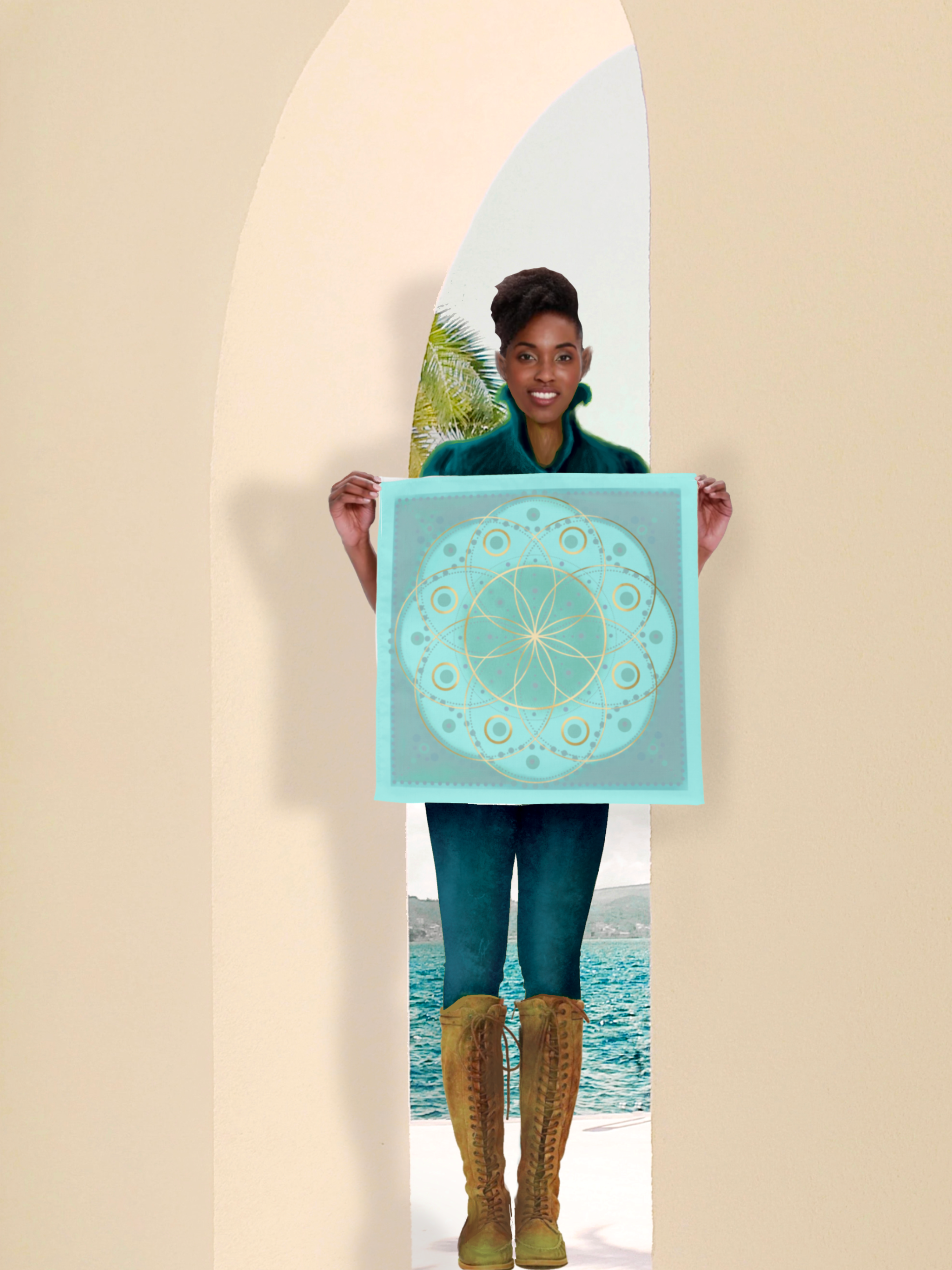 Spirit of Lemuria - Wholesale Meditation Supplies - Peace of Lemuria Altar Cloth3