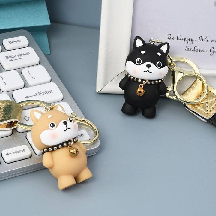 FurDecoration - Wholesale Keychain - Women's - Shiba Inu Cartoon Keychain - Stylish Resin Design5
