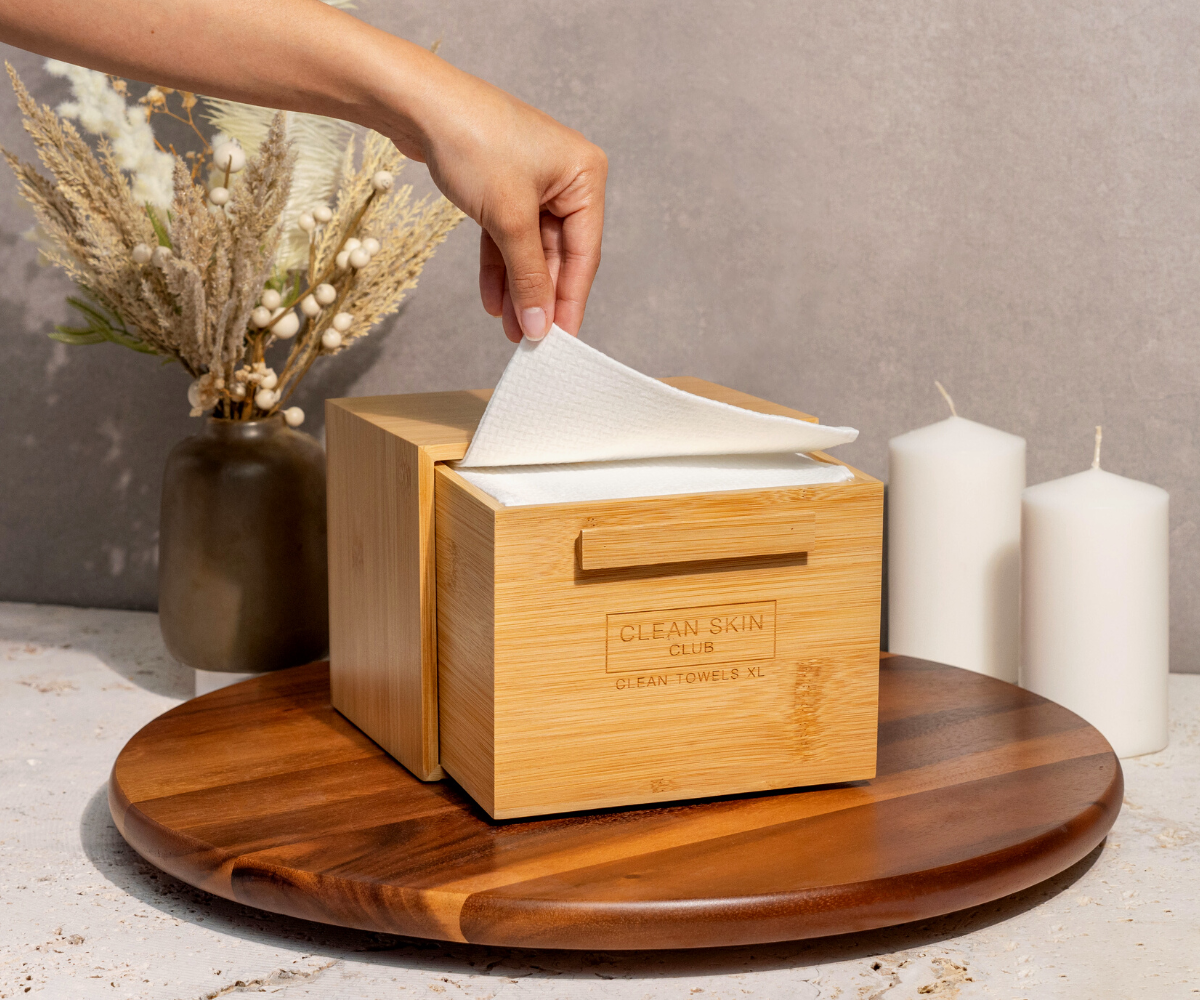 Clean Skin Club - Wholesale Decorative Box - Luxe Bamboo Box with Drawer3