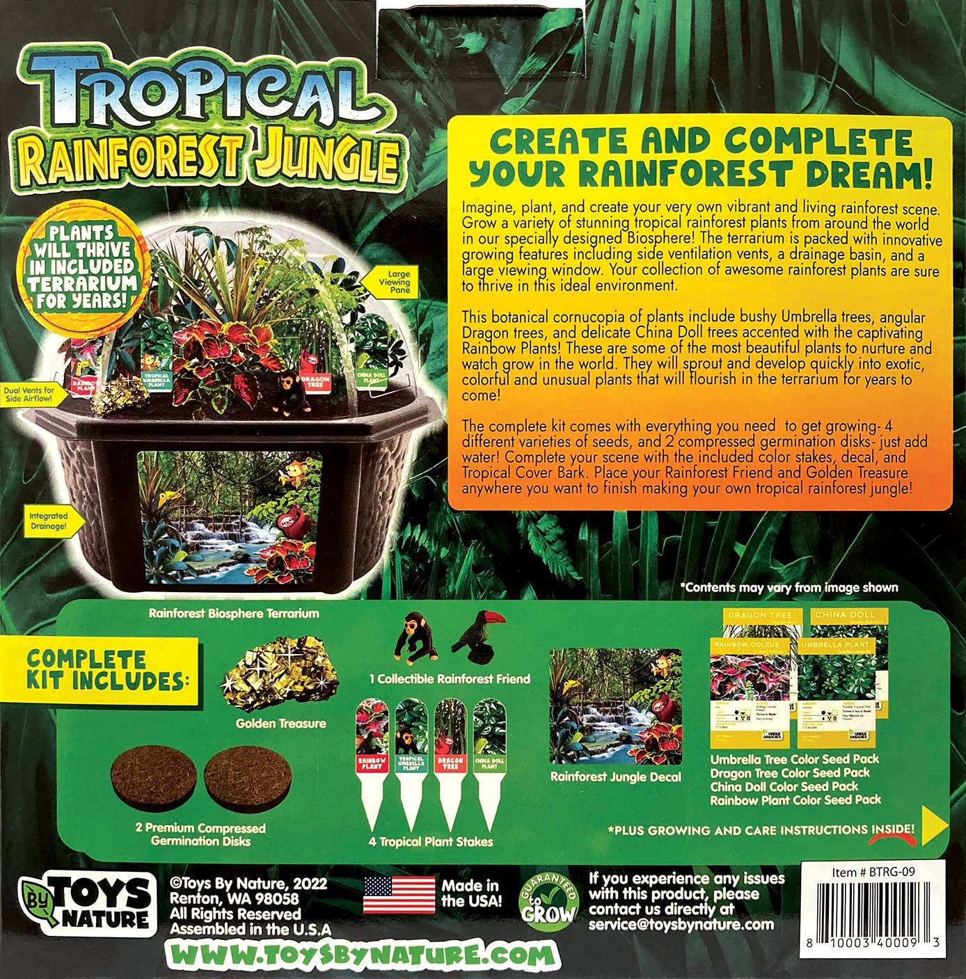 Silver Circle Products - Wholesale DIY Craft Kit - Kids - Tropical Rainforest Jungle Biosphere Terrarium9