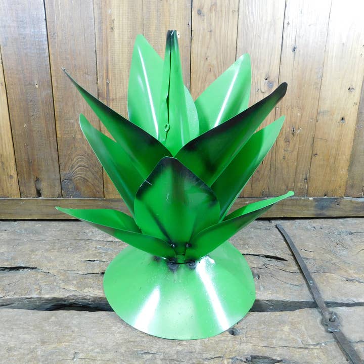 Medium-#14-Agave Metal Cactus-ER-15x16H inch-Medium for wholesale by My Amigos Imports