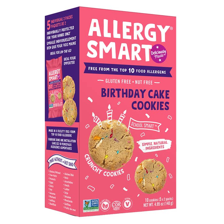 Allergi Smart födelsedag tårta kakor för wholesale av Allergy Smart