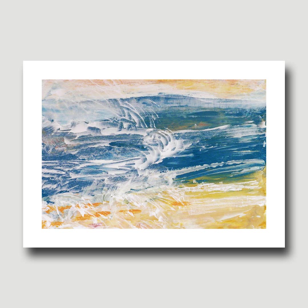 Fine Art For Small Spaces - Wholesale Art Print - Lakewaves 7 Waterscape Landscape Nature Art Mini Print2