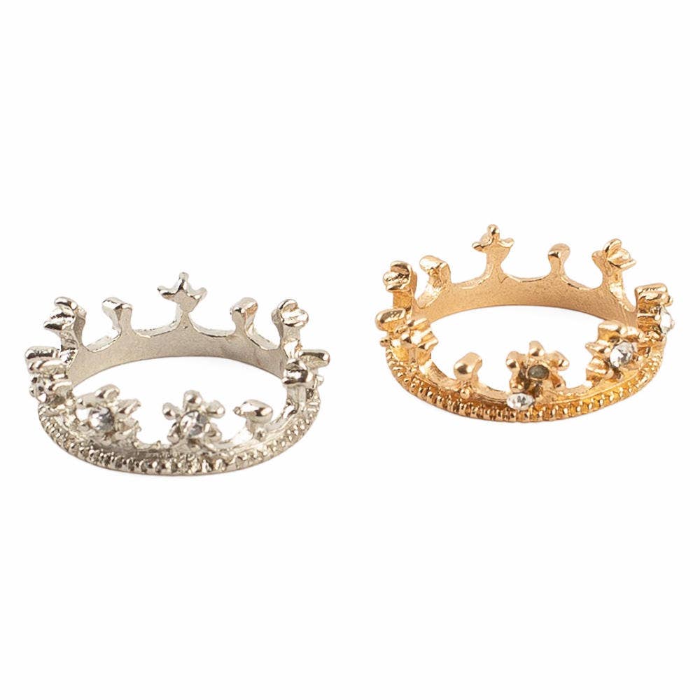 Factory Direct Craft - Wholesale Decorative Tabletop Object - 3/4" Dollhouse Miniature Royal Crowns (Pack of 2)3