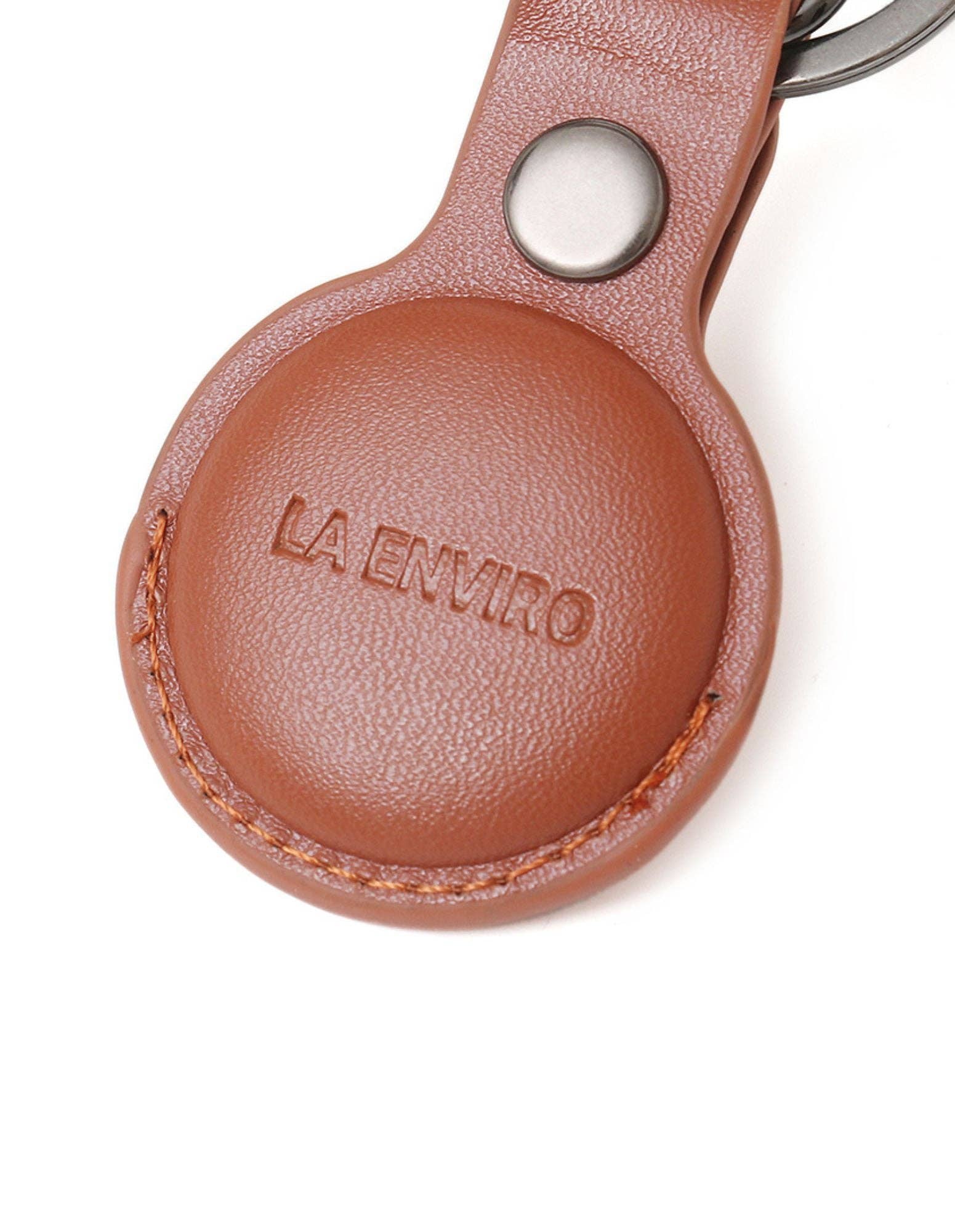 LA ENVIRO – wholesale Nyckelring - Unisex – TILBA AIRTAG VEGAN LÄDER NYCKELRING X 2 I TAN6