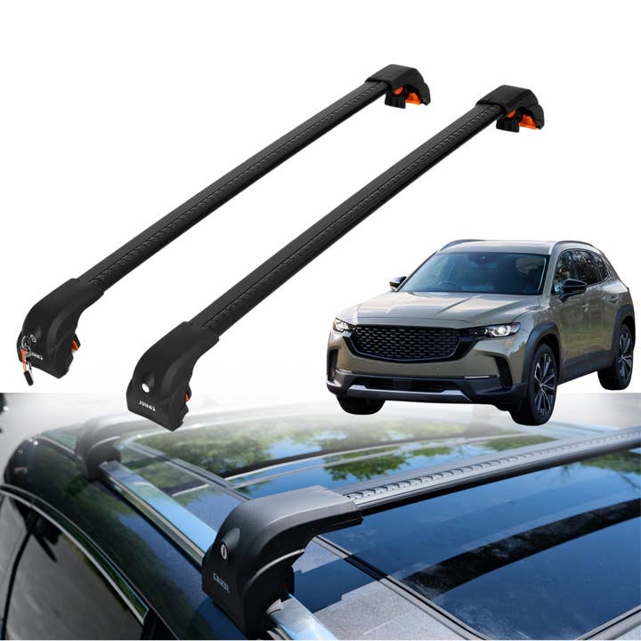 ERKUL Roof Rack Cross Bars for Mazda CX-5 CX5 2017-2025 - Black for wholesale by Erkul Auto USA