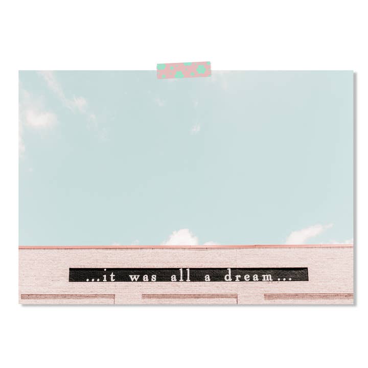 Dorm Decor Wall Art Pink & Blue Dream Poster Girls Room for wholesale by 527 Photo