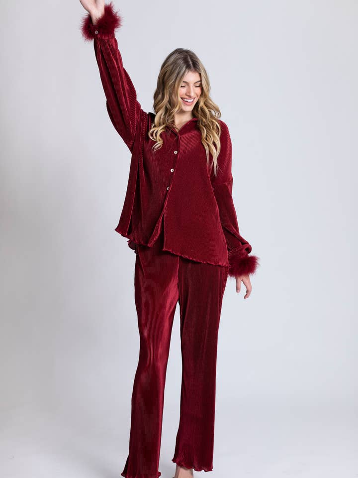 Pliegues de plumas desmontables, por favor, pónganlos en Burdeos para venta al por mayor de Waverles