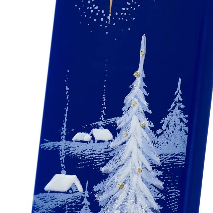 Flatyz Candles - Vente Bougies originales - Bougie plate faite à la main Nuit de Noël avec une étoile2