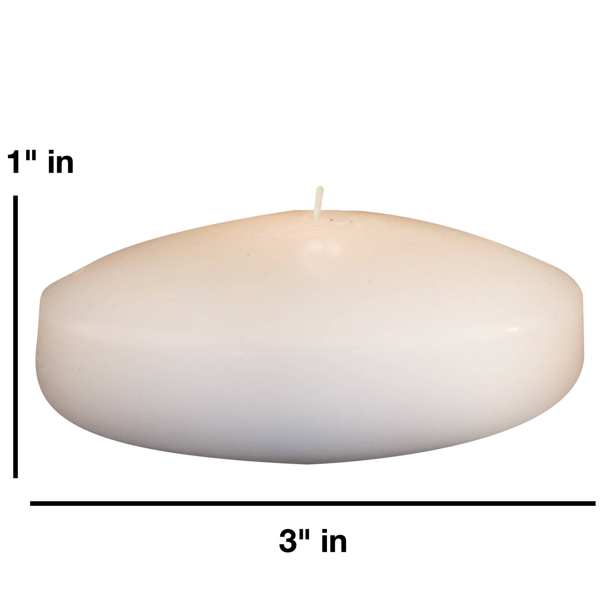 Ivoire Bougies flottantes de 3 pouces, ivoire, 4 pièces/paquet en vente sur Faire1