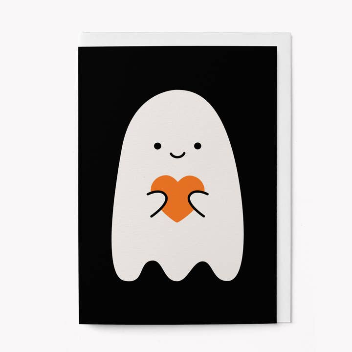 Boo - Carte de vœux - Halloween pour la vente par Graphic Factory