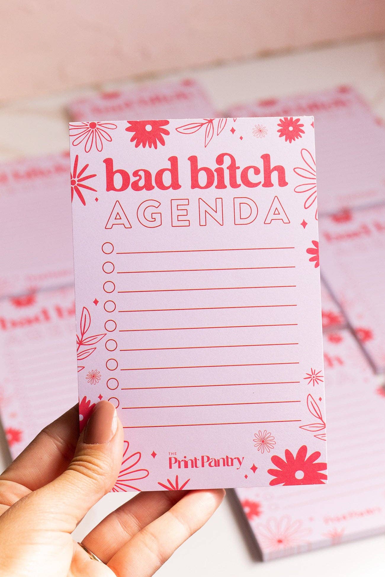 The Print Pantry - Wholesale Notepad - Bad Bitch Agenda Notepad4