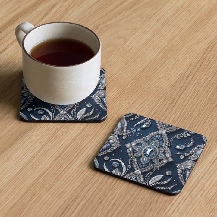 "Denim and Diamonds" Collection - Cork Back Coaster for wholesale by ZKoriginal