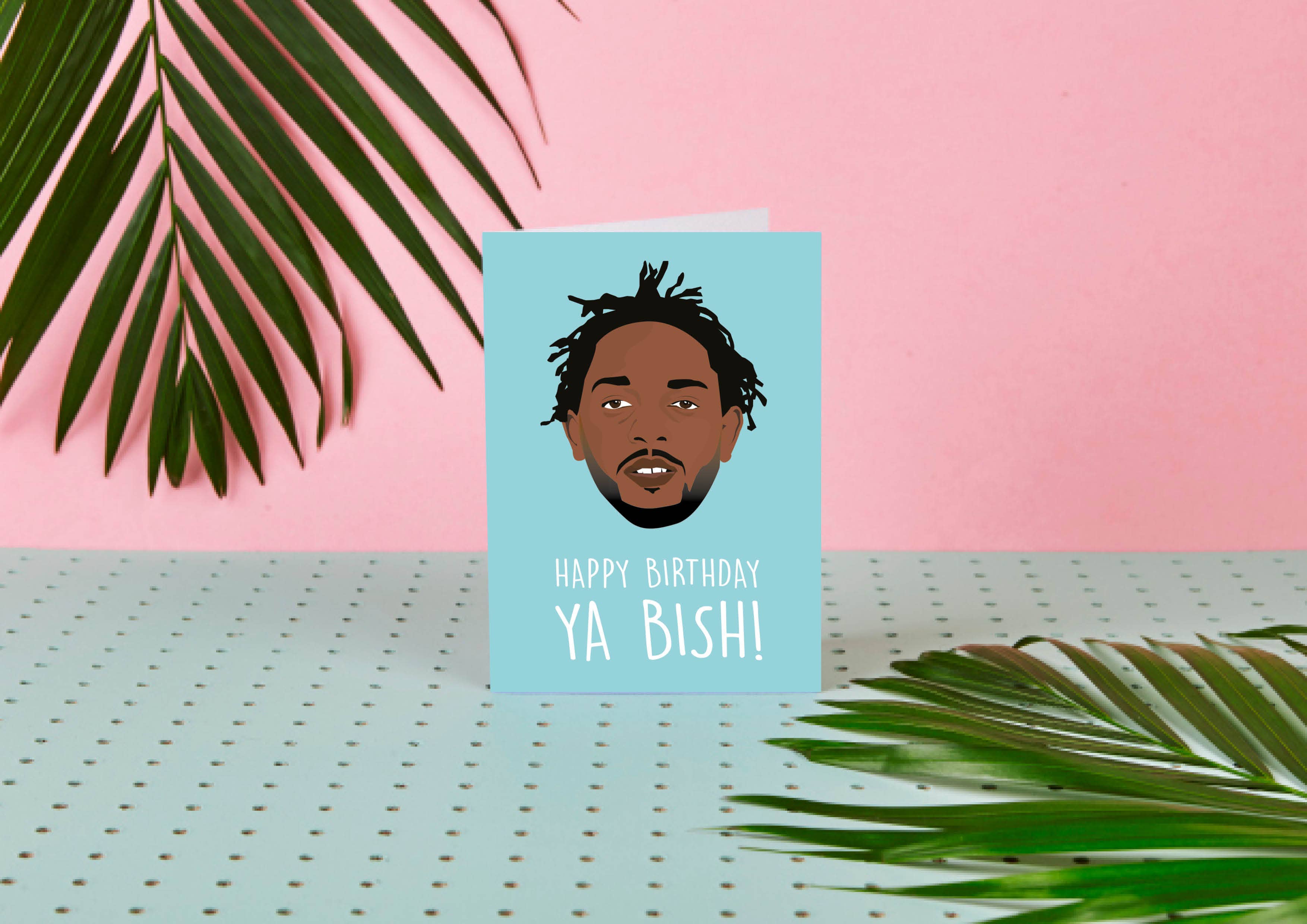 Kendrick Lamar Happy Birthday Greeting Cards 2 Pack Be Humble Ya Bish Damn 