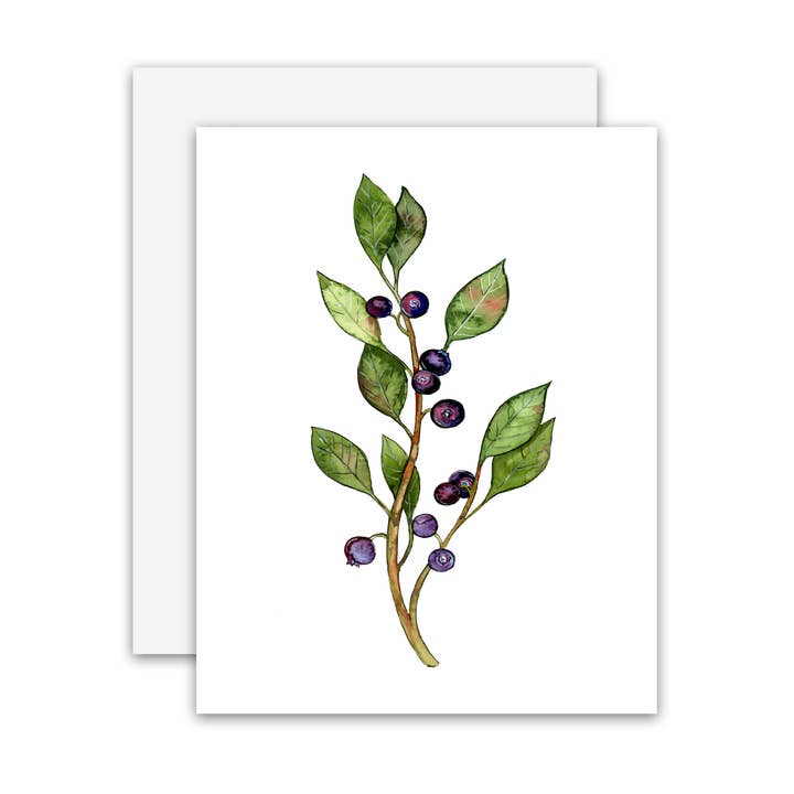 Jennie Kilcup Watercolors - Wholesale Everyday Greeting Card - Huckleberry Card0