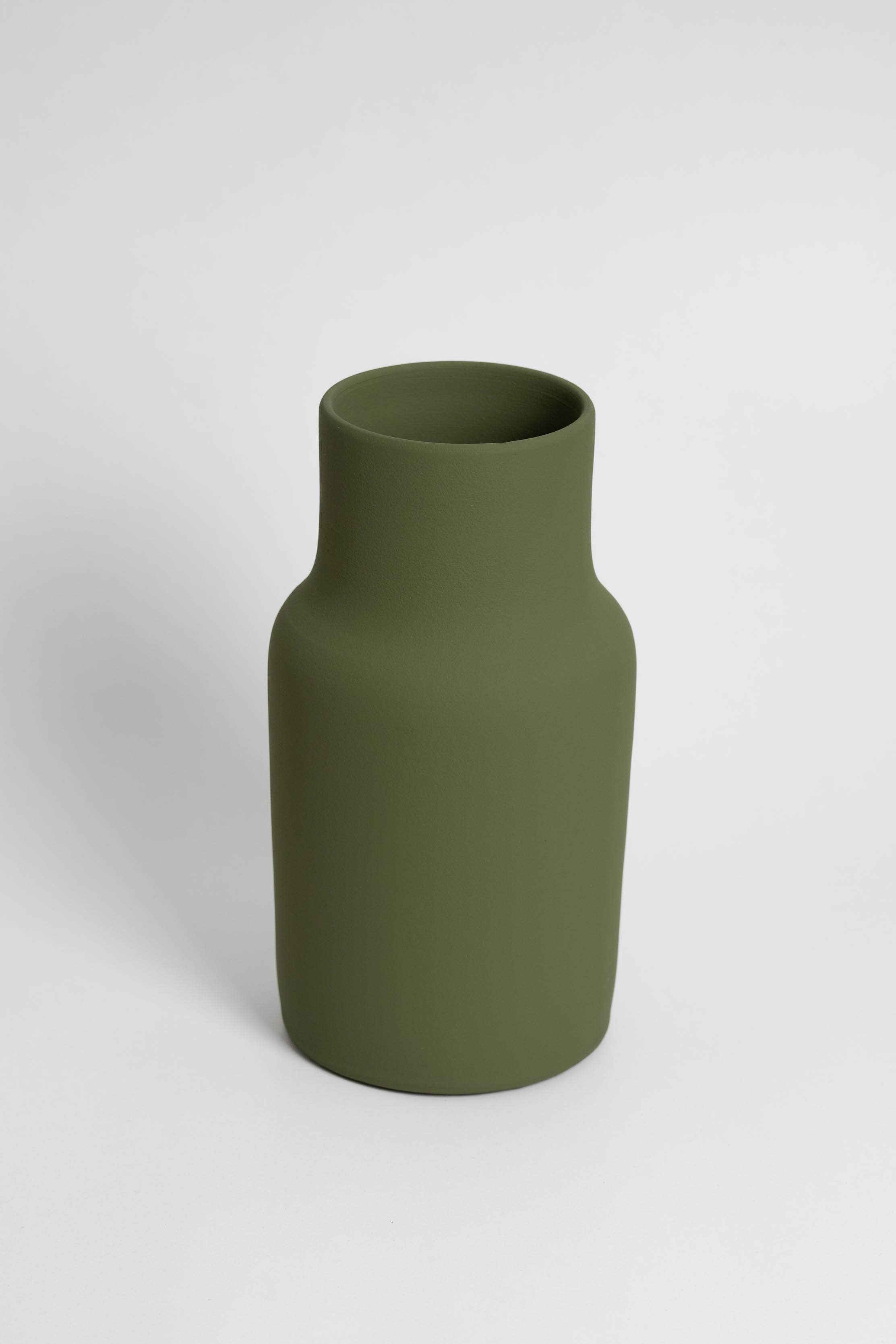 o cactuu - Wholesale Vase - Blanc 01 - Olive Green Vase - Eco Friendly - Ceramic1