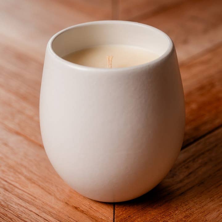 Ceramic Organic Candle – 9oz – The Organic Candle Co. for wholesale by Merrely