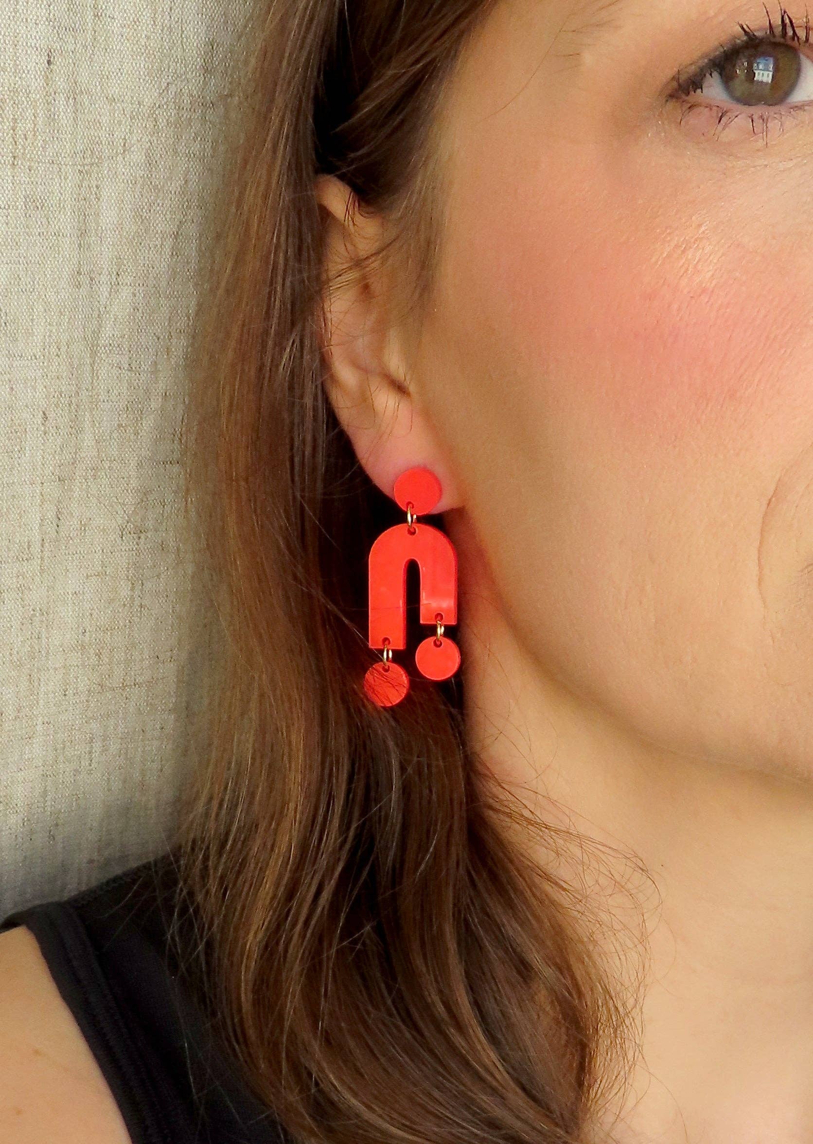 Niemalsmehrohne - Venta al por mayor Pendientes colgantes - Pendientes acrílicos Mismatch Frog Green2