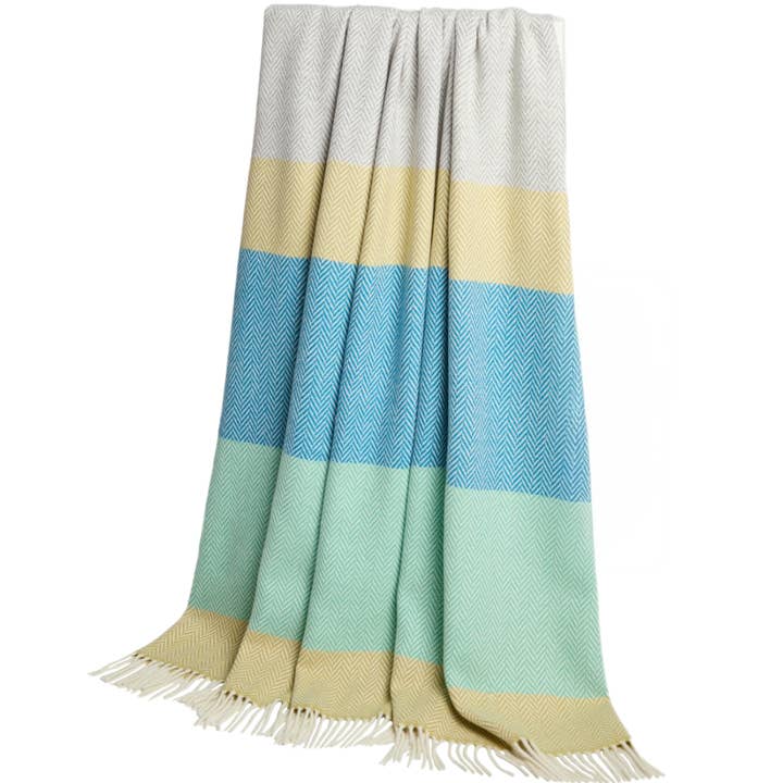 Foxford Garavogue Cashmere en Lamswol Deken voor wholesale door FOXFORD