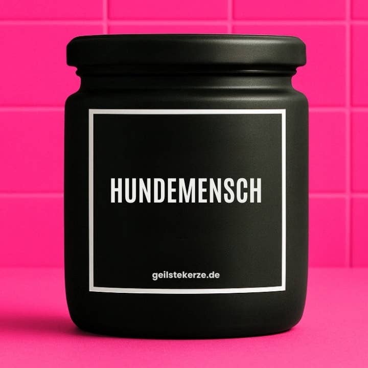 Vegan Organic Candle with Quote – DOG PERSON for wholesale by geilstekerze