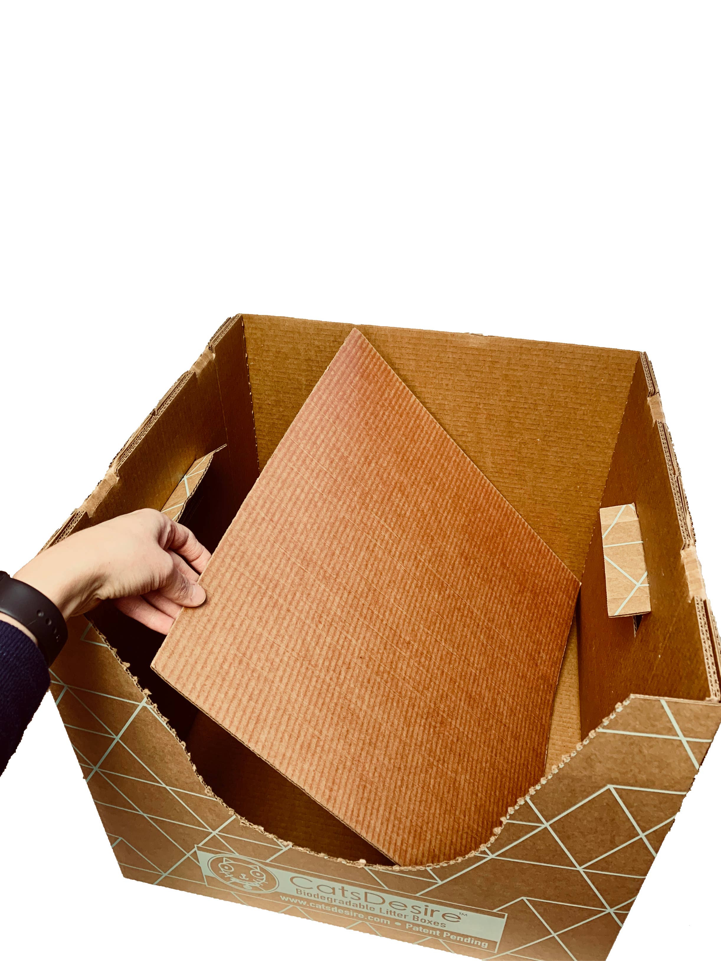 Cats Desire Litter Boxes – wholesale Cat litter box – Cats Desire Top or Side Entry Biodegradable Litter Box7