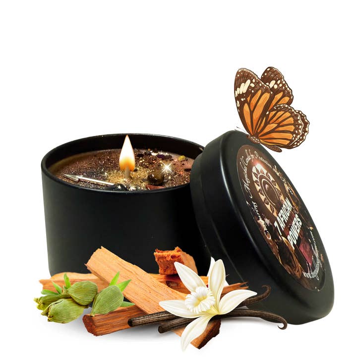 Black 7 African Powers Conjuring Candle - Protection for wholesale on Faire0
