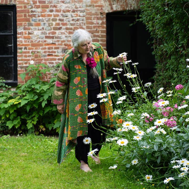 Chaqueta con botones Kantha para venta al por mayor de Siesta