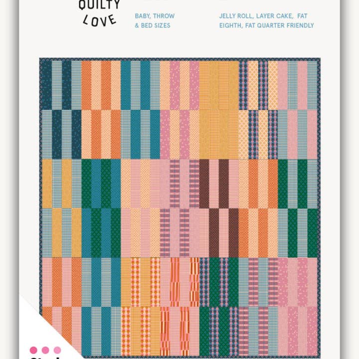 Quilty Love - Wholesale Craft Sewing Kit - Jelly Stripes Printed PAPER pattern0